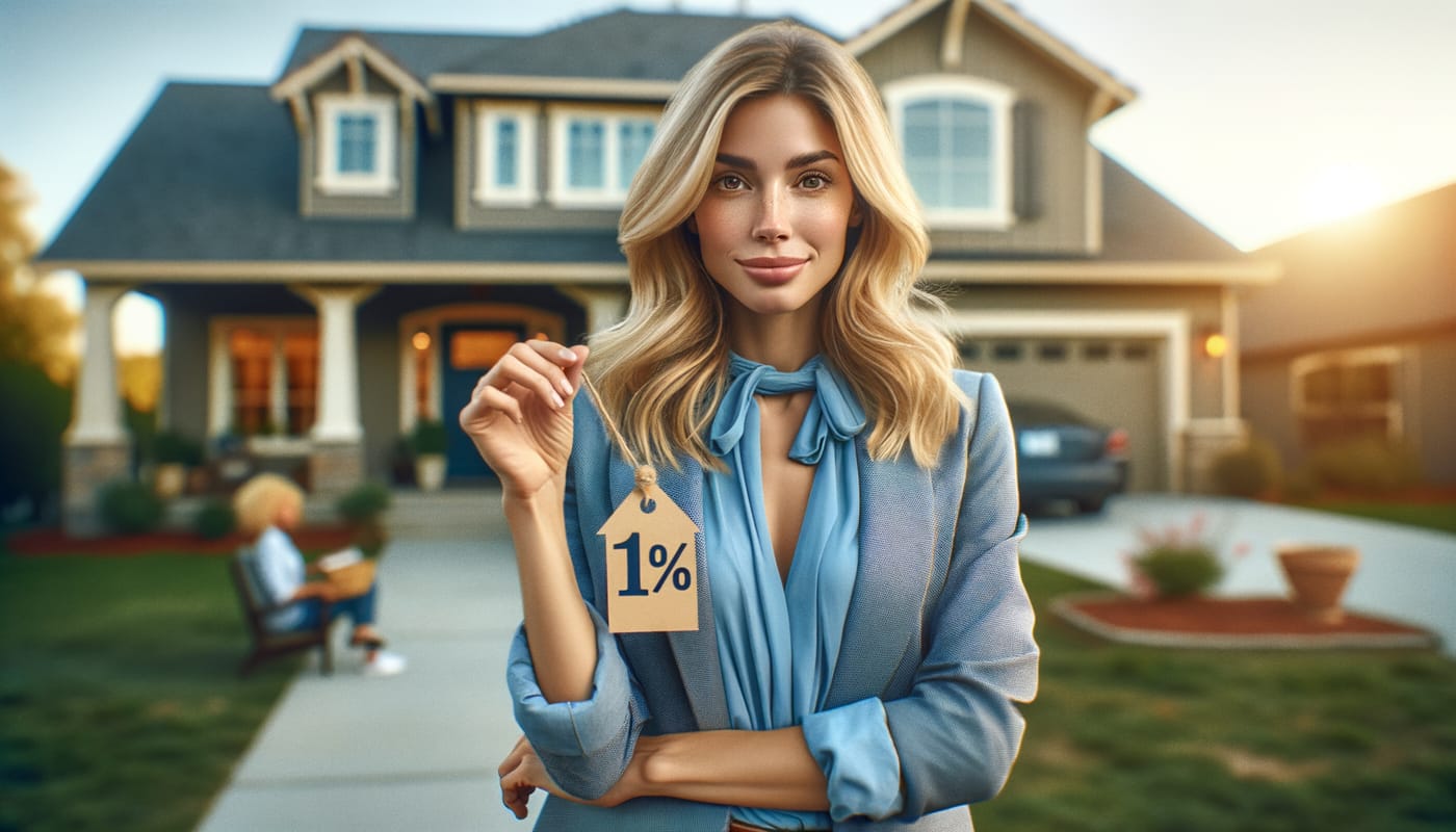 Photorealistic real estate featured image representing
