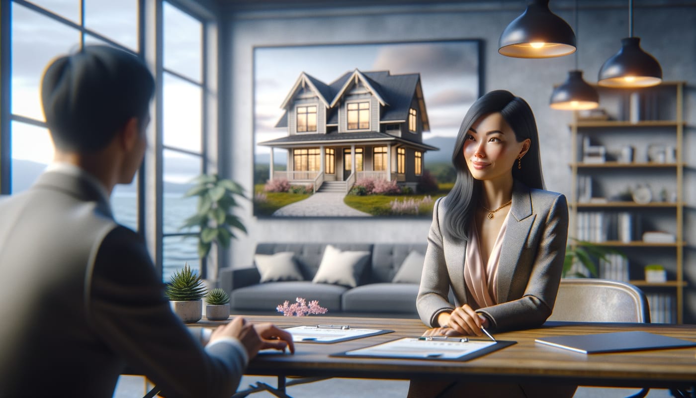 Photorealistic real estate featured image representing 